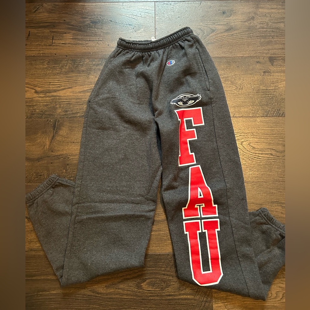 Champion Kids Charcoal Joggers with Red FAU Logo